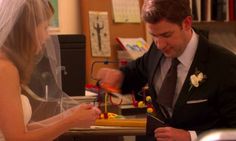 You Have No Chance Of Passing This "The Office" Quiz Unless You Love The "Niagara" Episodes #quiz #quizzes #buzzfeed  #triviaquestionsandanswers #quizzesbuzzfeed #bestfriendquiz #bffquiz Jim And Pam Wedding, Office Jim And Pam, The Office Jim And Pam, Jim And Pam The Office, Pam Halpert, Pam The Office