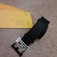 Fendi Leather Belt Color: Black Leather 120cm 48" Width: 1 5/8" Size: 4x 7 Adjustable Holes Logo Buckle Good Used Condition. Please View Pic's (Buckle Has Several Scratches....Shows Wear On Side Of Belt)!!!! Price Reflects Condition!!!! Fendi Accessories, Leather Belt, Belts, Fendi, Black Leather, Mens Accessories, Buckle, Man Shop, Leather