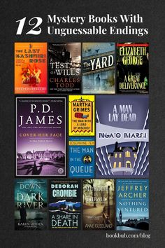 twelve mystery books with ungessable endings