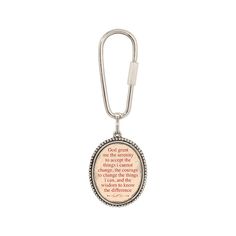 a keychain with a quote on it that says, i am not afraid to see