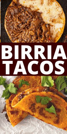 the cover of burrito tacos is shown