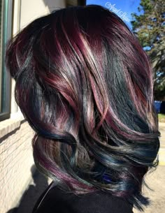 Unique Hair Color Ideas, Oil Slick Hair Color, Unique Hair Color, Spring Hair Color Ideas, Hair Lights, Oil Slick Hair, Slick Hair, Hair Color Unique, Spring Hair Color