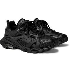 Balenciaga Track 2, Balenciaga Clothes, Balenciaga Shoes Sneakers, Mens Outerwear Fashion, Rubber Sneakers, Nike Shoes Air Force, Black Balenciaga, Balenciaga Track, Mens Shoes Casual Sneakers