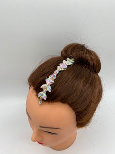 All hairpieces come in a variety of sizes and designs. Perfect finishing touch to your hairstyle. Hairpiece design for ballroom or latin dance, but also can be used for others occasions and different hairstyles, gymnastics, belly dance, broadway , theater,ice skating  All hairpieces has special loops for simple apply to your hair with pins. Rhinestones was glued on top of felt, this make piece stronger and keep using for long time.  Please feel free to contact me for custom order or any changes in design. Hairstyles Gymnastics, Hair With Pins, Dance Hair, Competition Hair, Rhinestone Headpiece, Felt Gifts, Dance Hairstyles, Hair Decorations, Organza Ribbon