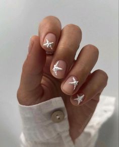 Seashell Nails, Beachy Nails, Unghie Nail Art, Minimal Nails, Her Nails, Vacation Nails, Star Nails, Beach Nails, Minimalist Nails