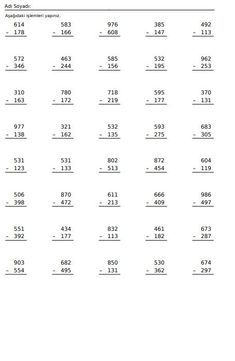 the worksheet for adding and subming numbers to two digit numbers is shown