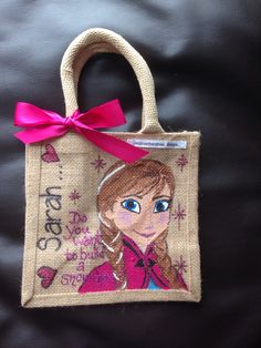 Frozen jute lunch bag