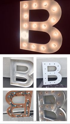 the letters are lit up and ready to be displayed