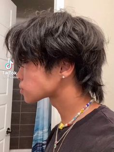 Men Haircut Curly Hair, Asian Haircut, Mullet Haircut, Mens Hairstyles Thick Hair, Wavy Hair Men, Haircut Men, Hair Inspiration Short, Haircuts For Wavy Hair, Punk Hair