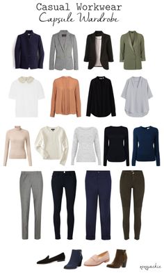 Work Outfit Basics Business Casual, Dress Professionally Women, Women’s Workwear, Business Casual Basics, Workwear Basics, Workwear Capsule Wardrobe, Workwear Capsule, Work Capsule, Capsule Wardrobe Work