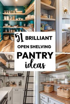 open shelving pantry ideas for the kitchen