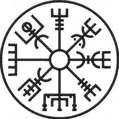 a black and white drawing of a circle with symbols in the form of letters on it