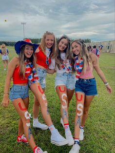 football game fnl usa theme high school Football Game Outfits, Football Game, Red White And Blue, Game Day, Red White, Football, Red