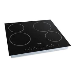 an electric cooktop with three burners on it