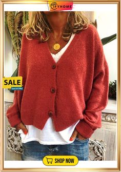 Casual Long Sleeve Cardigans Elegant Sweater, Winter Vest, Winter Pullover, Estilo Chic, Winter Tops, Cardigan Sweaters For Women, Casual Sweaters, Cardigan Tops, Winter Sweaters