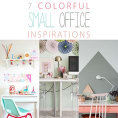 the colorful small office inspirations check out these instagrams over @ thecottagemarketet com