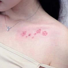 Pink Bow Tattoos, Soft Tattoo, Pink Tattoo, Korean Tattoos, Wolf Tattoo Design