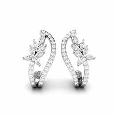 Platinum Diamond Earrings by Jewelove Metal : Platinum Platinum Purity : 95% Purity Mark : Pt 950 Estimated Platinum Weight : 6.83 grams Estimated Diamond Weight : 0.72 cts. Diamond Color : IJ or GH (as selected above) Diamond Clarity : SI or VVS (as selected above) Diamond Grading Report : SGL Certificate of Authenticity : Platinum Guild International please call us at +91-9828012999 or email us at WeCare@Jewelove.in Anniversary White Diamond Clip-on Earrings, Cluster Earrings With Prong Setting, Cluster White Gold Diamond Earrings, Fine Jewelry White Cluster Earrings, Diamond Clip-on Earrings For Anniversary, Anniversary White Gold Clip-on Earrings, Diamond Clip-on Bridal Earrings, Rose Gold Locket, Diamond Earrings For Women