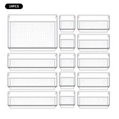 49091744956576 Makeup Storage Bins, Plastic Storage Trays, Closet Storage Accessories, Bathroom Drawer Organization, Desk Dividers, Plastic Drawer Organizer, Desktop Drawers, Bathroom Drawers, Organized Desk Drawers