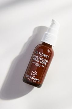 What It Is: A clinical-grade 15% Vitamin C Complex serum that promotes a brighter, healthier-looking complexion. What It Does: Infused with three sources of Vitamin C, this lightweight serum delivers a powerful dose of antioxidants to help lighten dark spots and give your skin a firmer appearance. Plant-derived caffeine sources think yerba mate and guayusa are enhanced by passion fruit and dragon fruit extracts to help defend against free radical damage while offering de-puffing and hydrating be Caffeine Serum, Youth To The People, Vitamin C Face Serum, Best Vitamin C, Lighten Dark Spots, Yerba Mate, Hydrating Cream, Vitamin C Serum, Vegan Skincare