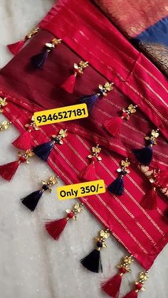 Kuch Designs, New Design Saree, Tassels Design