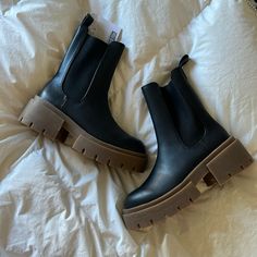 Brand New, Size 6/37. I’m A Size 6.5/7 And They Fit Me Perfectly. H&M Shoe Sizes Run A Little Big. H&m Boots, Outfit 2023, H&m Shoes, Basic Outfits, Black And Brown, H&m, Size 6, Running, Women Shoes