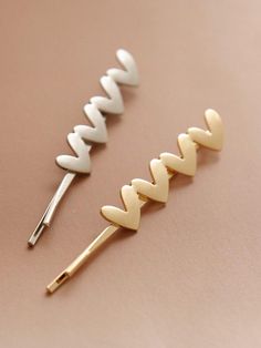 Composition : Brass, MetalColor : Silver, GoldCountry of Origin : Republic of Korea Pink Bobby Pins, Metal Heart, Hair Pins, Hair Clips, Hair Accessories, Women Accessories, Brass, The Originals, Hair