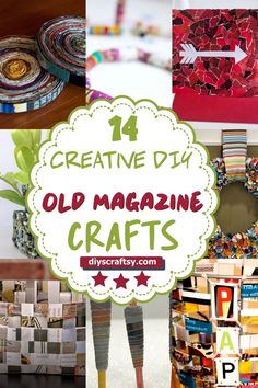 DIY Old Magazine Crafts Reuse Crafts, Recycle Crafts Diy, Old Magazine