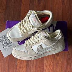 Product Info Shoe: Nike Sb Dunk Low City Of Love Light Bone Size: 6.5 Men/8 Women Color: Coconut Milk/Light Bone/Phantom/University Red/Sail Sku: Fz5654-100 100% Authentic New Shoes Including Original Everything *Slightly Damaged Box* Shipping - Shipping Is Free & Fast! This Item Is Shipped Through Usps Priority Mail. - Orders Are Shipped Within 1-2 Business Days After Payment. - Please Confirm Your Address And That The Size Of The Item You Chose Is Correct. I Cannot Change The Address After Purchase And I Am Not Liable For Any Items That Do Not Fit. I Am Only Liable To State The Correct Product Information And Size Of The Item Listed. Returns - Returns Are Not Accepted. All Items Are Fina Nike Sb Shoes, Shoe Nike, Nike Sb Dunk, Shoe Inspo, Love Light