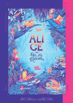 the cover for alice and the mysteriouss'album, featuring an image of people swimming in