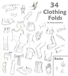 the instructions for how to draw clothes