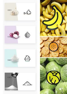 an assortment of fruits and vegetables that include bananas