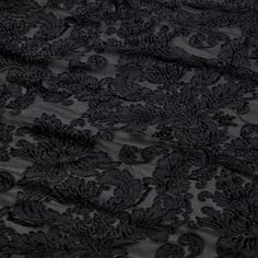 an image of black lace fabric