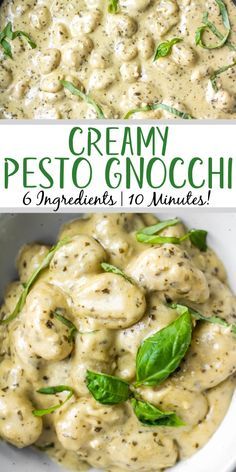 Cheap Gnocchi Recipe, Basil Ricotta Gnocchi, Chicken Gnocchi Pesto Soup, Gnocchi Artichoke Recipes, Creamy Gnocchi With Sausage, Spinach Gnocci Meals, Creamy Pesto Chicken Gnocchi, Gnocchi And Pesto Recipes, Pesto Gnocchi Recipes Chicken