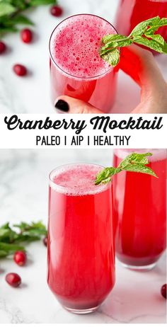 cranberry mochati is an easy and delicious drink to make at home