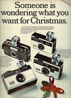 an advertisement for the polaroid christmas camera