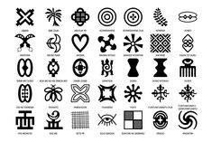 an image of different types of symbols in the form of hearts, arrows and other things