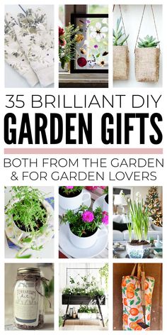 Brilliant DIY Garden Gifts Gardening Gift Basket Diy, Diy Garden Gifts, Garden Gift Ideas, Gardening Gift Baskets, Diy Christmas Gifts Cheap, Flower Bookmark, Garden Christmas, Cadeau Diy