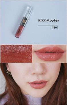 Kiko Double Touch Lipstick 103, Kiko Double Touch Lipstick, Kiko 103, Kiko Unlimited Double Touch, Kiko Lipstick, Best Mac Lipstick, Makeup Tools Products, Lip Color Makeup, Best Lipsticks