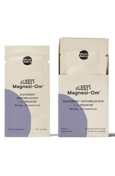 What it is: An antioxidant-rich amino acid packet that's synergistically formulated to counteract the negative effects of caffeine.What it does: Unlike higher-dose melatonin that leaves you groggy in the morning, Sleep Magnesi-Om supports sleep without the hangover. The natural sleep aid has just 0.3mg of plant-based melatonin to decrease the amount of time it takes to fall asleep. The above statement has not been evaluated by the Food and Drug Administration; this item is not intended to diagno Hangover Supplement, Magnesi Om, Sachet Packaging, Magnesium For Sleep, Magnesium Bisglycinate, Natural Sleep Aid, Moon Juice, The Hangover, Natural Sleep Aids