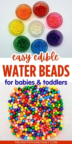 easy edible water beads for babies and toddlers