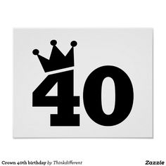 a black and white sign with the number forty four in it's center, which has a crown on top