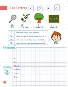 the french language worksheet for children with pictures and words to describe their names