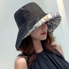 SPECIFICATIONSDepartment Name: ADULTModel Number: HG3601Brand Name: BILYCLUBItem Type: bucket hatsPattern Type: SolidModel Number: HG3601Style: CasualTop Type: FlatMaterial: COTTONPlace Of Origin: China (mainland)Feature: MultifunctionApplicable Scene: CasualRelease Date: Spring2022Applicable Season: Four SeasonsCN: ZhejiangOrigin: Mainland ChinaGender: UnisexChoice: yessemi_Choice: yes Panamanian Women, Wide Brim Sun Hat, Visor Cap, Black Leaves, Pink Leaves, Fisherman Hat, Beach Hat, Sun Visor, Brim Hat