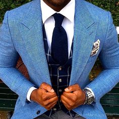 This entire combination is quite #dapper. Would your guy wear this? #munagroom #dailydoseofdapper #sartorial rg from @koreyfrancois Style Gentleman, Mens Attire, Suit Men, Suit Style, Suit Fashion