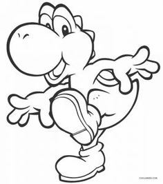 Yoshi Coloring Page Beautiful Abstract Art, Colored Pencil Techniques, Colouring Printables, Printable Coloring Sheets