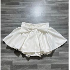 Skort Coquette Ballerina Fairy White Bow Mini Skirt Short Avail In Black Bloomer Shorts Underneath Elasticity:Non Stretch Fit Type : Slim Polyester Mini Skirt With Bow, Coquette Skirts, Skirt With Bow, Bloomer Shorts, Bloomers Shorts, Skirt Short, White Bow, Mini Skirt, Womens Skirt