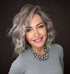 Dark Grey Hair, Grey Hair Care, Grey Hair Dye, Best Hair Color, Beautiful Gray Hair, Dyed Blonde Hair