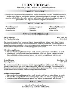 a professional resume template for an executive position in the office, it is easy to use and