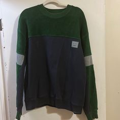 Acne Studios Crewneck Sweater High Quality Studio Green, Sweaters Crewneck, Crewneck Sweater, Blue And Green, Crew Neck Sweater, Acne Studios, Blue Green, Men Sweater, Color Blue